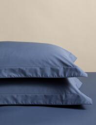 M&S 2 Pack Egyptian Cotton Oxford Pillowcases Slate Blue