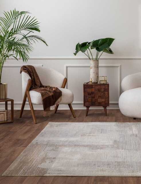Asiatic Stellar ST07 Abstract Rug Silver Mix