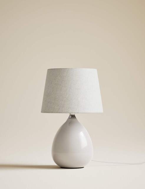 M&S Ceramic Table Lamp Cream