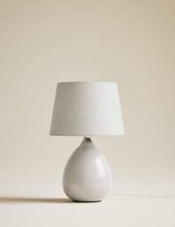 M&S Ceramic Table Lamp Cream