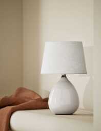 M&S Ceramic Table Lamp Cream