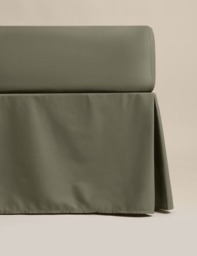 M&S Pure Egyptian Cotton Valance Sheet Khaki