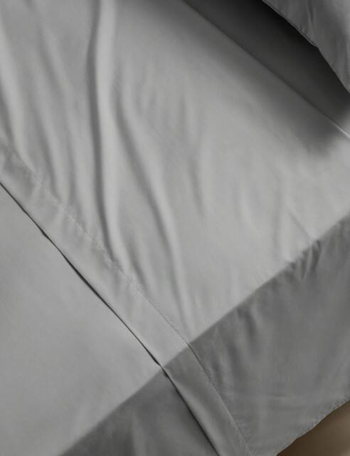 M&S Stay Cool Lyocell Rich Flat Sheet Marble