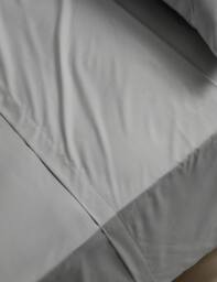 M&S Stay Cool Lyocell Rich Flat Sheet Marble