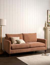 BARKER AND STONEHOUSE Todd Chenille 2 Seater Sofa Dusky Rose