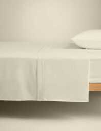 M&S Egyptian Cotton 230 Thread Count Crisp Flat Sheet Cream