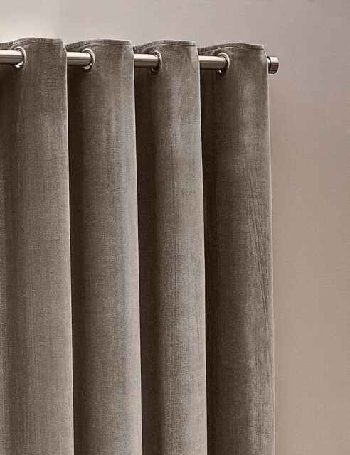 YARD Chenille Blackout Pencil Pleat Curtains Grey