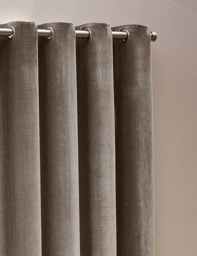 YARD Chenille Blackout Pencil Pleat Curtains Grey