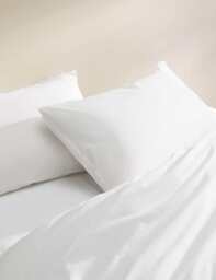 M&S 2 Pack Cotton Rich Pillowcases White