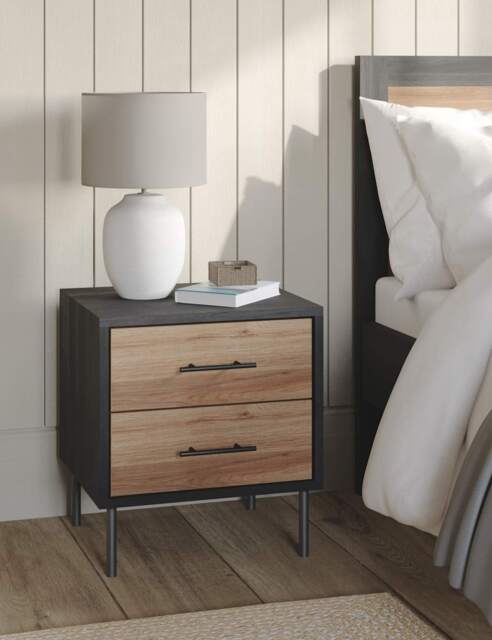 Gallery Direct Holt Bedside Table Natural Mix