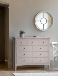Gallery Direct Hastings Grey 9 Drawer Chest Grey
