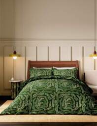Harlequin Pure Cotton Sateen Fayola Bedding Set Green Mix