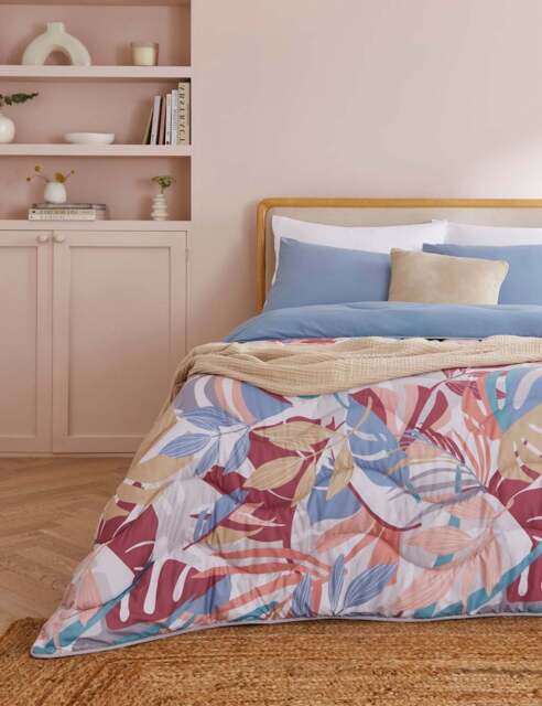 Nightlark Palm Print 6 Tog Coverless Duvet & Pillowcase Multi