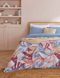 Nightlark Palm Print 6 Tog Coverless Duvet & Pillowcase Multi