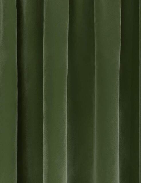 M&S Velvet Pencil Pleat Ultra Thermal Curtains Green
