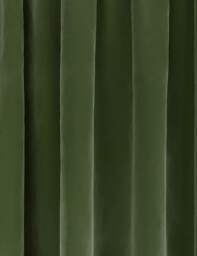 M&S Velvet Pencil Pleat Ultra Thermal Curtains Green