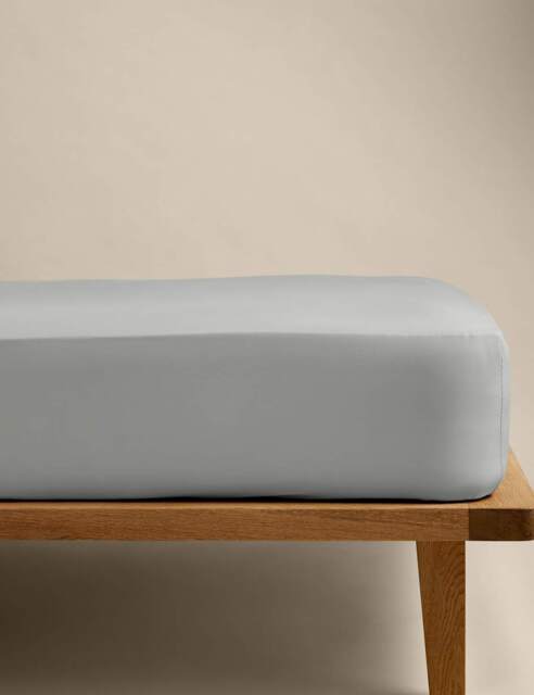 M&S Stay Cool Lyocell Rich Extra Deep Fitted Sheet Dove