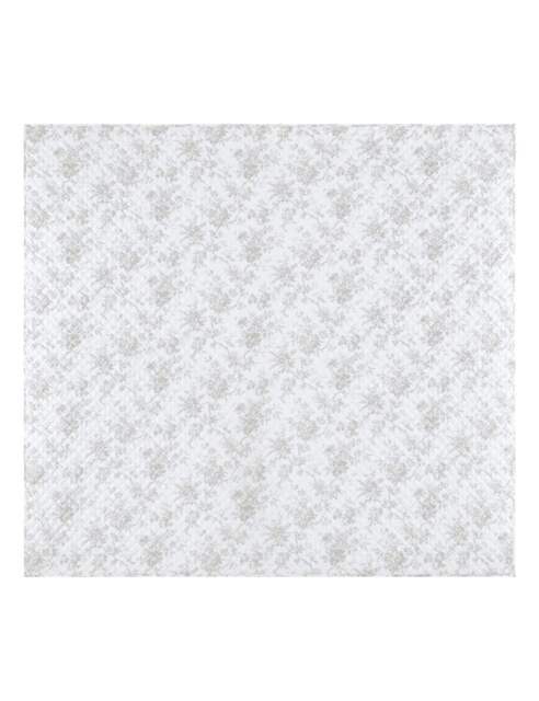 Laura Ashley Pure Cotton Walled Garden Bedspread Light Grey