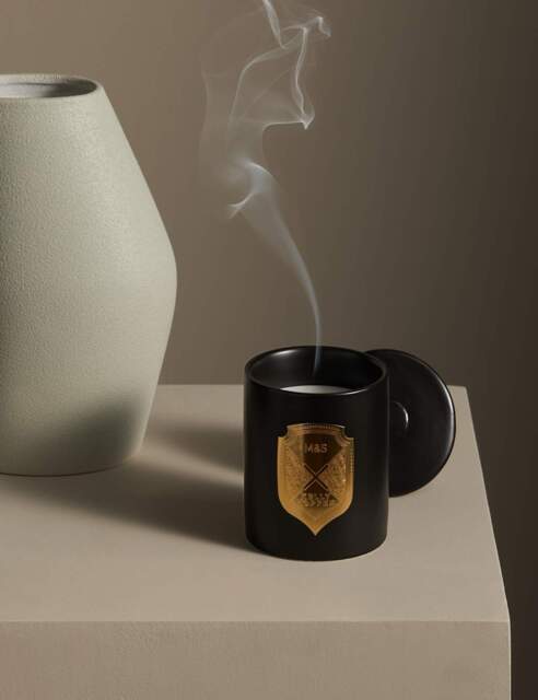 M&S X Kelly Hoppen No. 2 Fragrance Decorative Scented Candle Black Mix