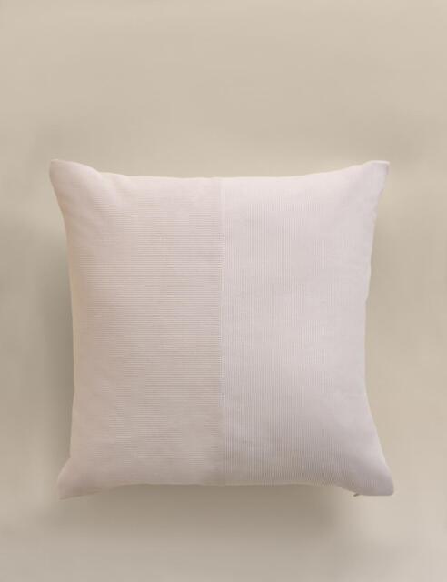 M&S Pure Cotton Washed Cord Cushion Ecru