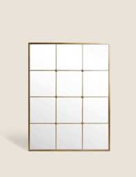 M&S Eliza Large Window Mirror Gold