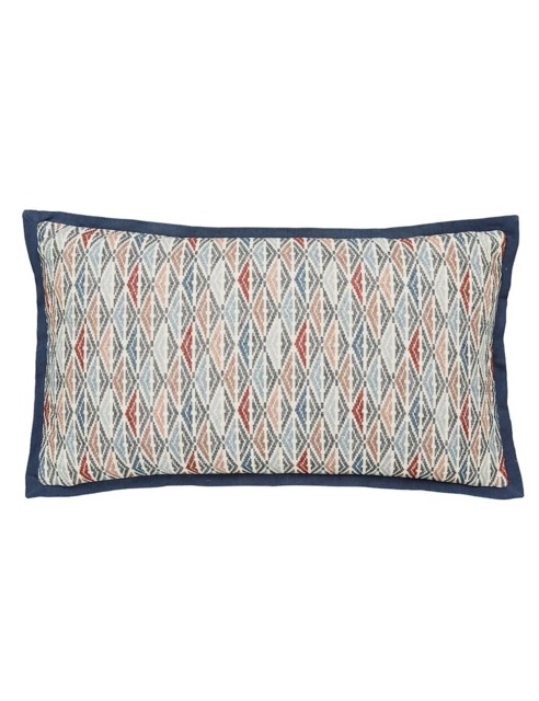 Bedeck of Belfast Lucine Geometric Diamond Rectangle Cushion Multi