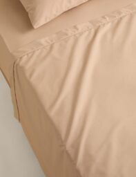 M&S Egyptian Cotton 230 Thread Count Flat Sheet Biscuit