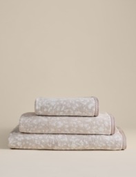 M&S Pure Cotton Leopard Print Towel Linen