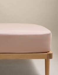 M&S Stay Cool Lyocell Rich Extra Deep Fitted Sheet Blush Pink