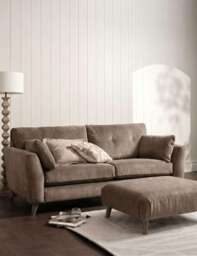 BARKER AND STONEHOUSE Ellis Footstool Taupe