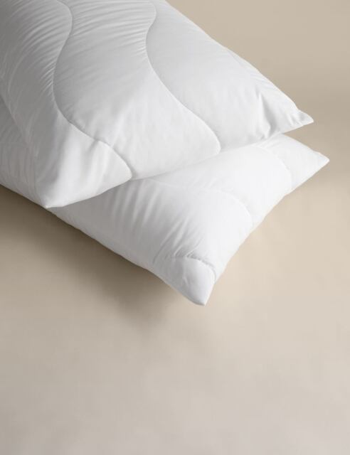 M&S 2 Pack Smart Wash & Dry Anti Allergy Pillow Protectors White