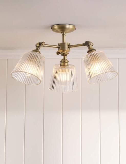 Laura Ashley Callaghan Ceiling Light Antique Brass