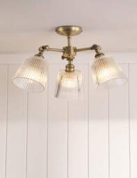 Laura Ashley Callaghan Ceiling Light Antique Brass