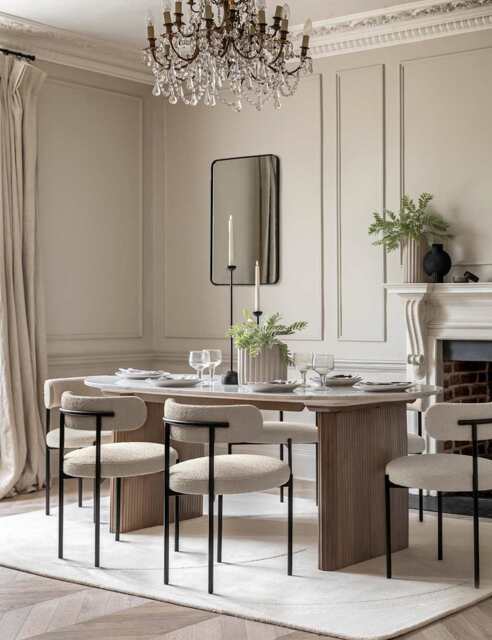 Gallery Direct Marmo Rectangle Dining Table Grey