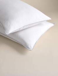 M&S 2 Pack Down Rich Medium Pillows White