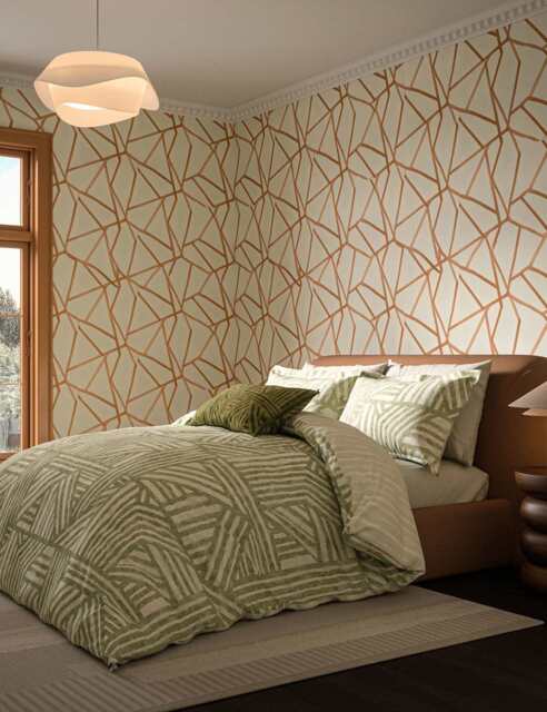 Harlequin Pure Cotton Crater Bedding Set Jade