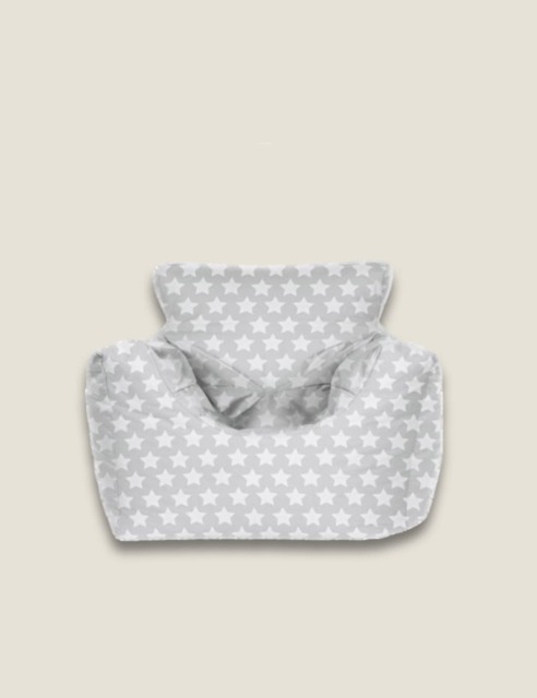 Kaikoo Star Beanbag Chair Silver Grey