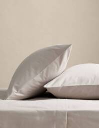 M&S 2 Pack Body Sensor™ Pure Cotton Pillowcases Silver Grey