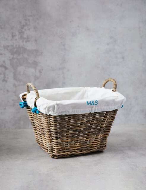 M&S Collection Small Rattan Basket by Marks Spencer