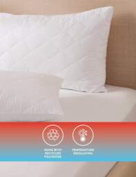 Body Sensor™ 2 Pack Body Temperature Control Pillow Protectors White