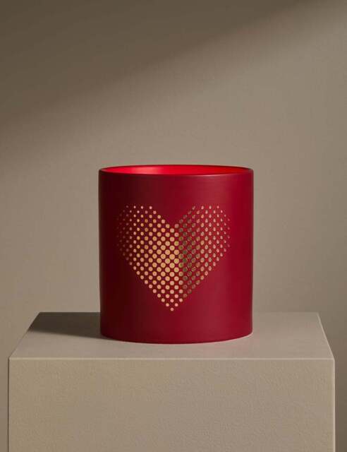 M&S X Kelly Hoppen Love Decorative 3 Wick Candle Red Mix