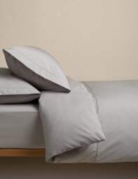 M&S Egyptian Cotton 230 Thread Count Crisp Bedding Set Marble