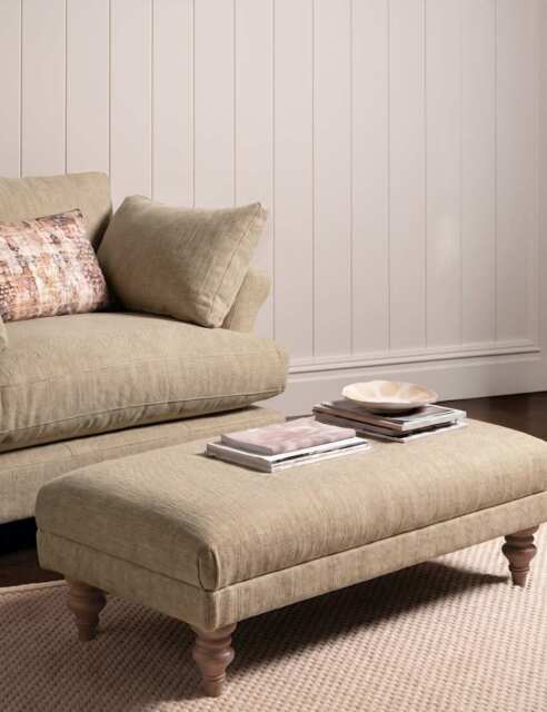 BARKER AND STONEHOUSE Isla Footstool Khaki