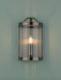 Laura Ashley Harrington Metal Flush Wall Light Antique Brass