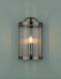 Laura Ashley Harrington Metal Flush Wall Light Antique Brass
