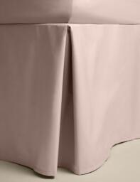 M&S Pure Egyptian Cotton Valance Sheet Blush Pink
