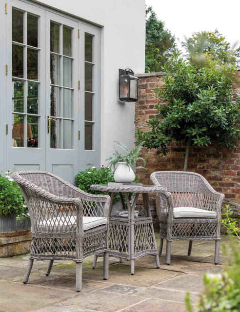 Gallery Direct Menton 2 Seater Bistro Set Grey