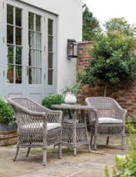 Gallery Direct Menton 2 Seater Bistro Set Grey