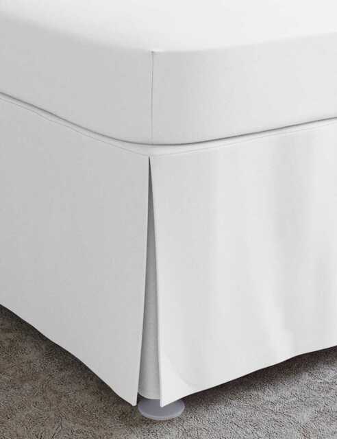 M&S Egyptian Cotton 230 Thread Count Crisp Valance Ice White