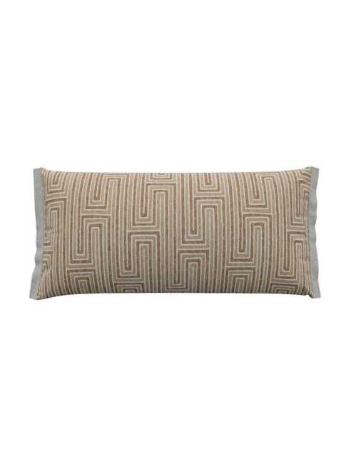 Bedeck of Belfast Rana Geometric Rectangle Cushion Brown Mix